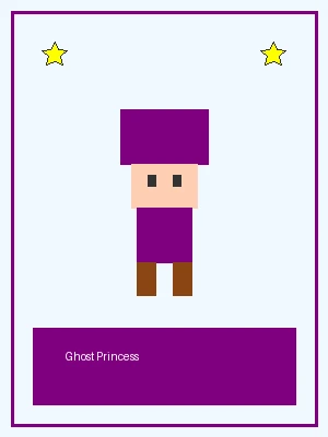 幽灵公主像素角色图，可短时间飞行穿透障碍，探索 麻将胡了